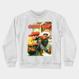 Fire Kick The Cisco Kid Western Cowboy Vintage Retro Comic Horse Crewneck Sweatshirt